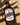 Front view of apple cinnamon maple syrup in a glass bottle